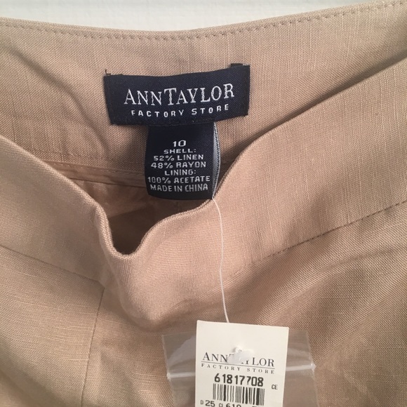 Tan linen capris - Picture 4 of 5